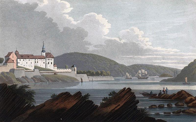 John William Edy Castle of Aggerhus Sweden oil painting art